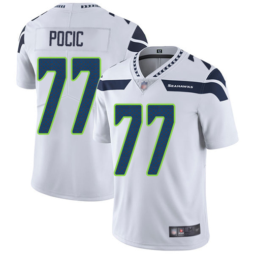 Seattle Seahawks Limited White Men Ethan Pocic Road Jersey NFL Football #77 Vapor Untouchable